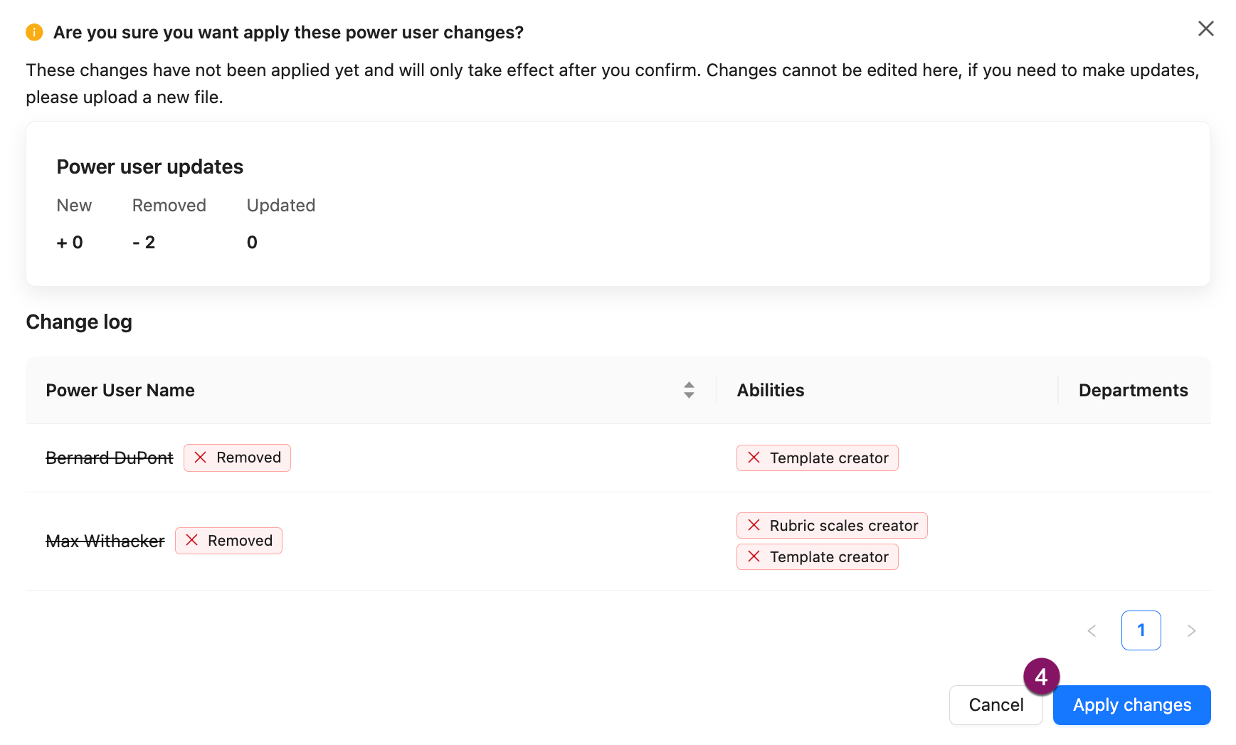 Review CSV import