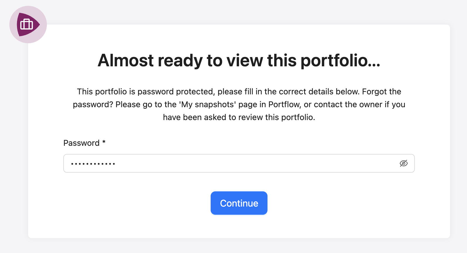 open assessment link.png Enter password screen
