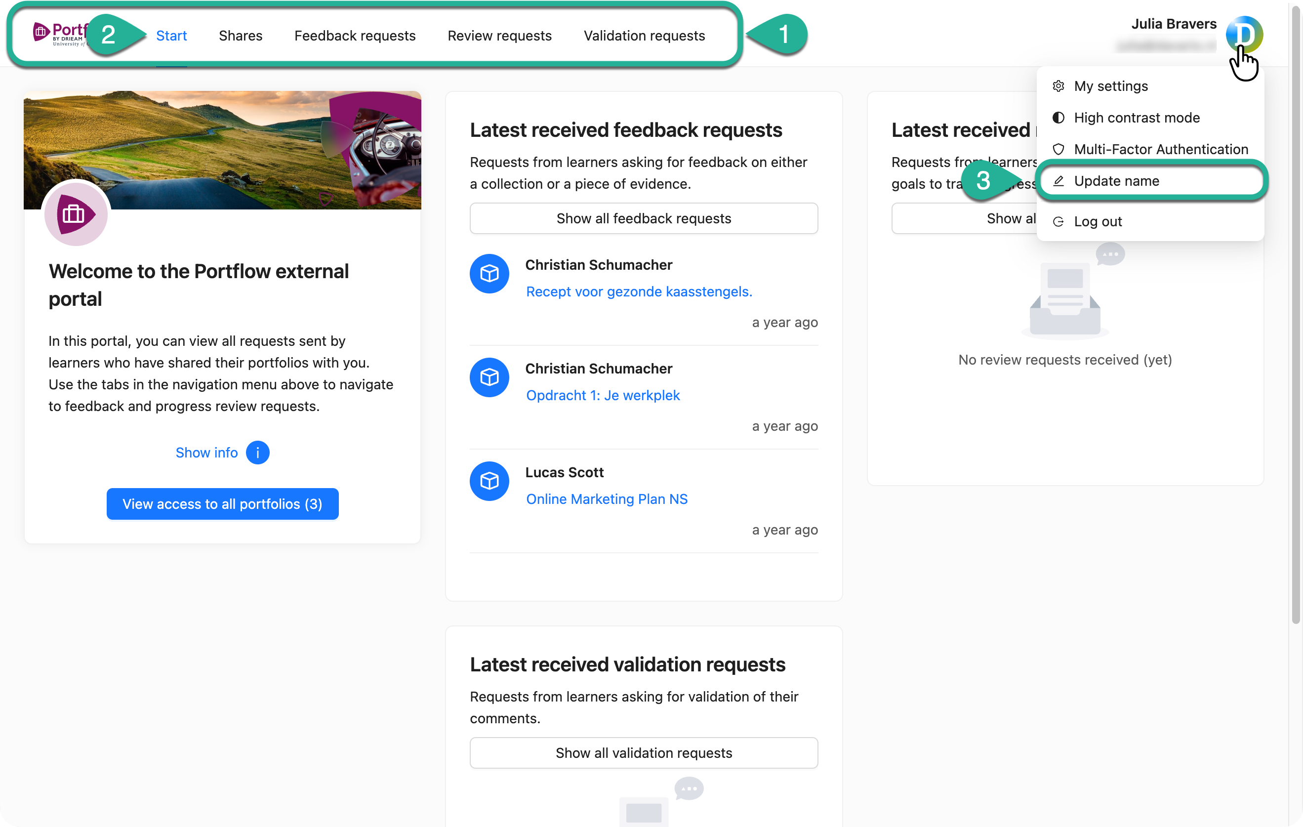 image.png Portal for Externals home page