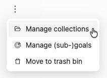 image.png Manage collections from the Actions menu