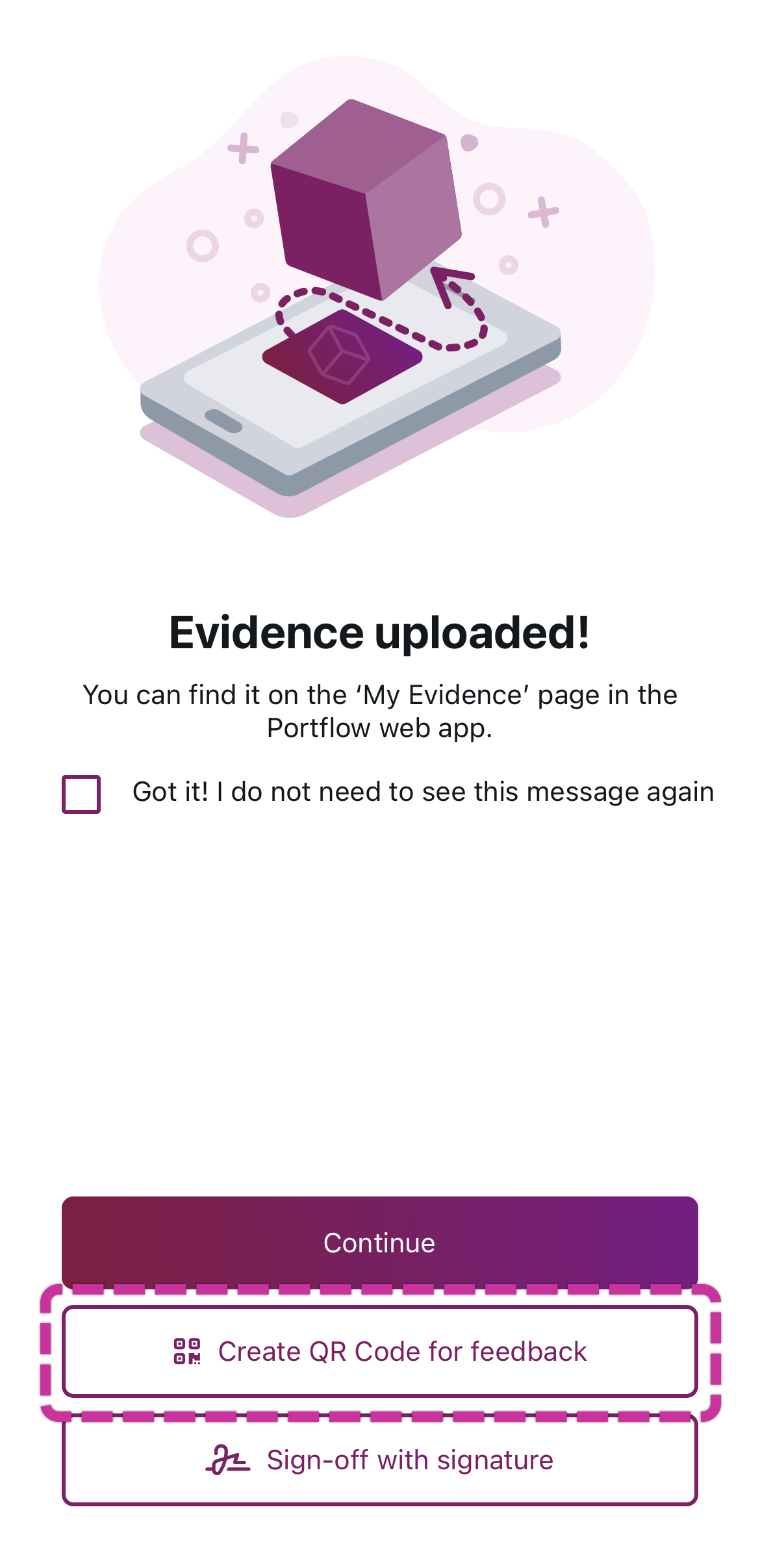create qr for feedback.png create qr code for requesting feedback immediately after uploading