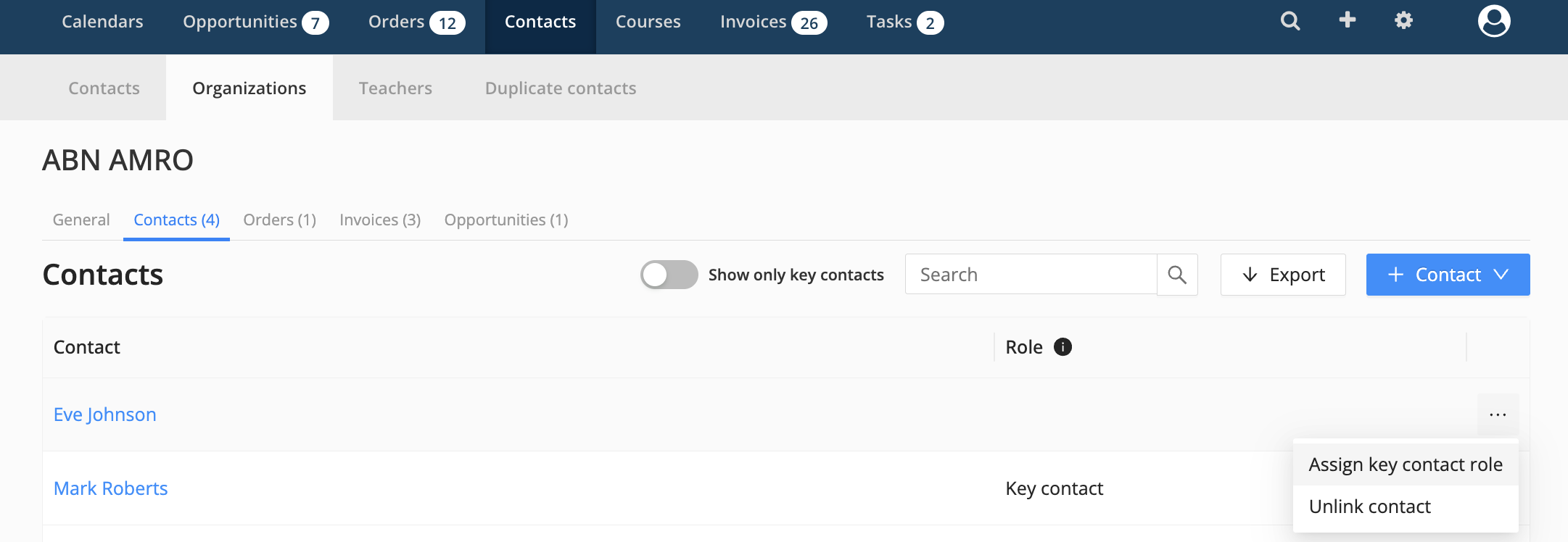 Screenshot 2026-07-30 at 10.39.54.png assign key contact to an organization in eduframe
