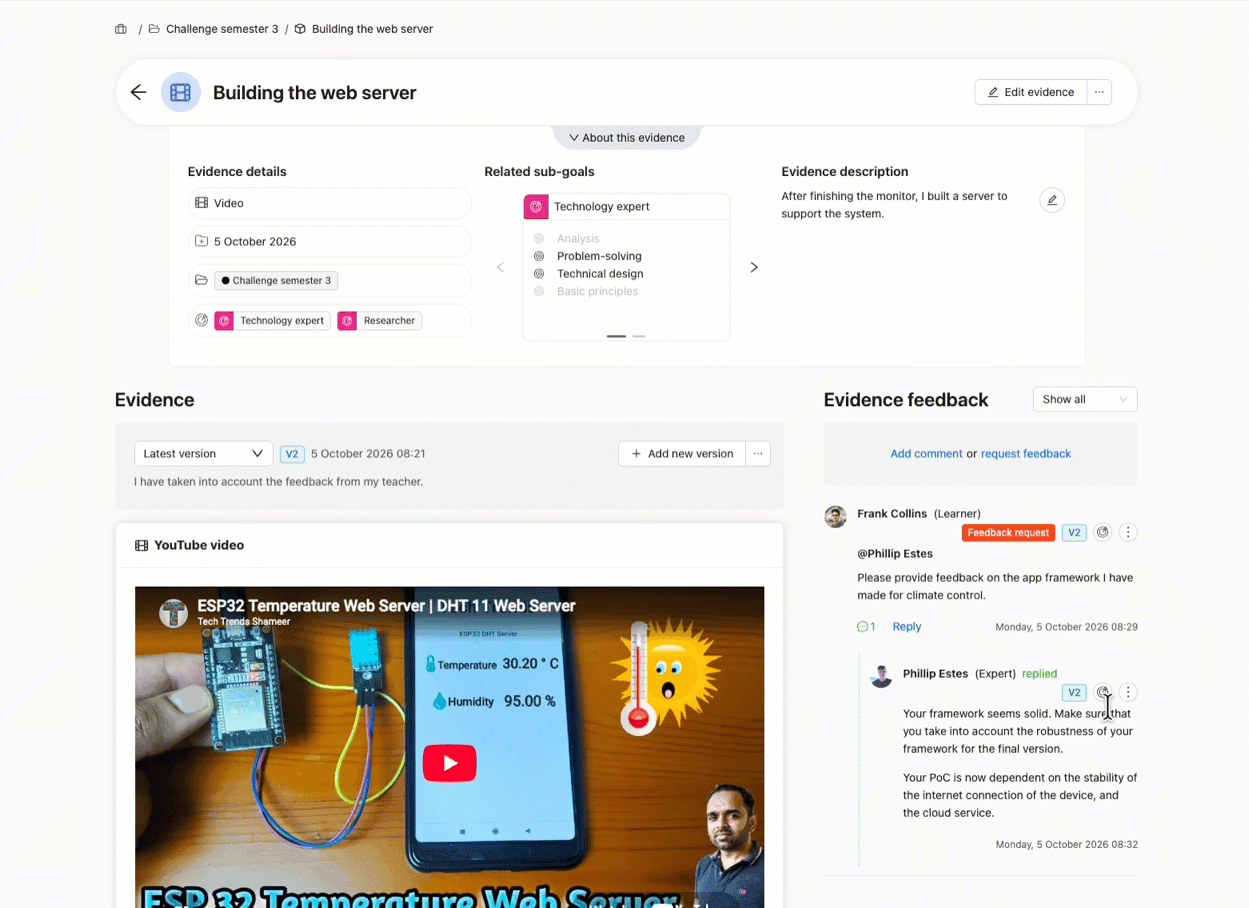 Link feedback to goals (using AI).gif