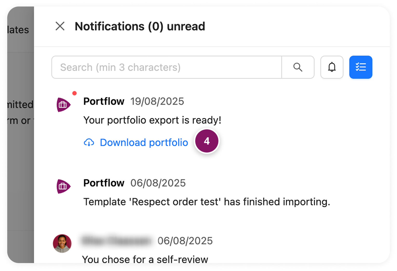 Downloadlink.png Notification when your export is ready to be downloaded