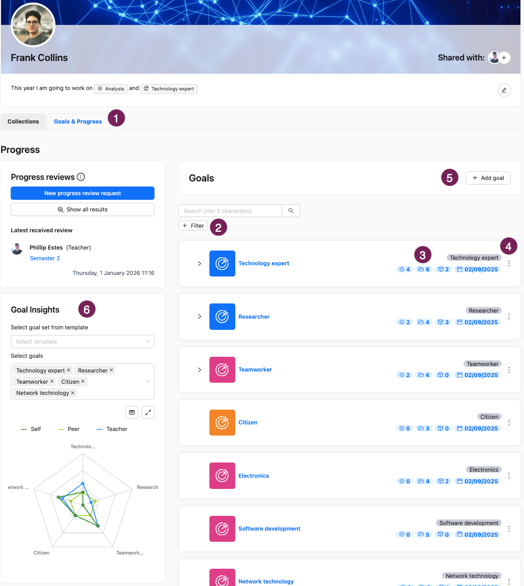 goals and progress tab.png The Goals & Progress tab