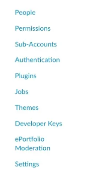 open developer keys in canvas as an admin