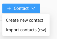 how to create new contacts in eduframe