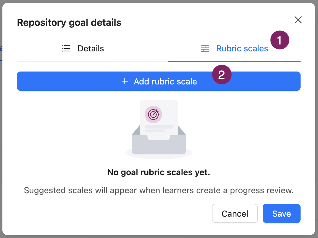 Add rubric scale