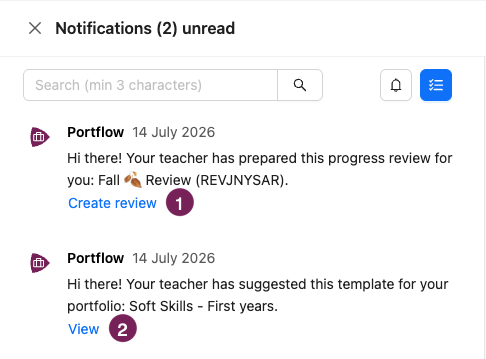 notifications template suggestion and review preset.png Initiate a Review Request via the notification