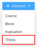 add thesis element to program edition in eduframe