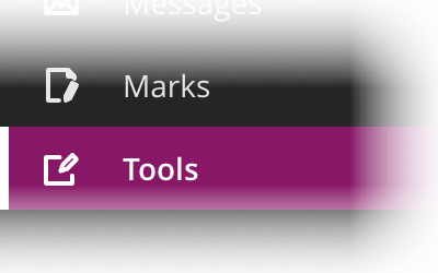 image.png Portflow in the Blackboard navigation (via Tools)