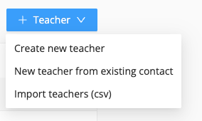 how to create teachers in Eduframe