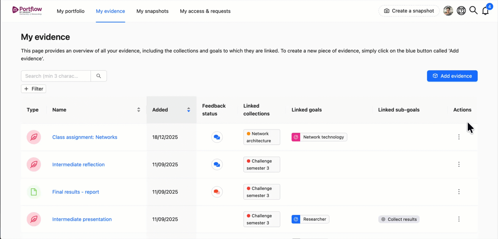 LMS evidence.gif Importing assignments and rubrics.