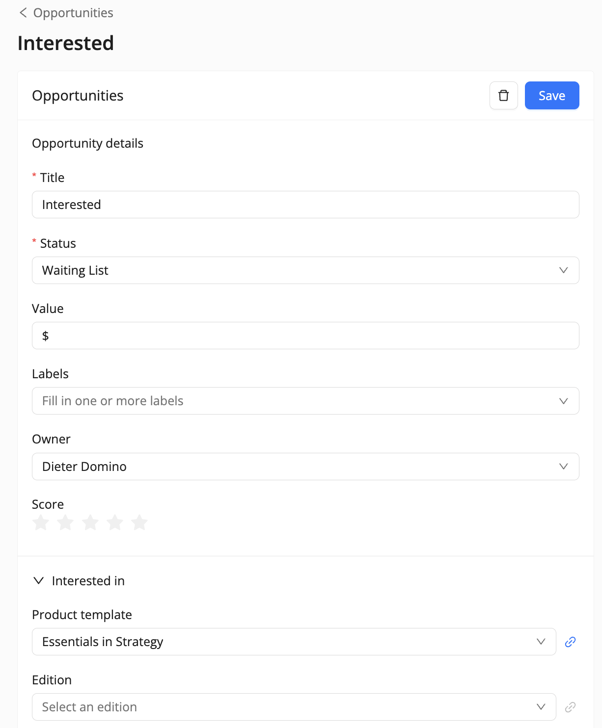 Opportunities in Eduframe