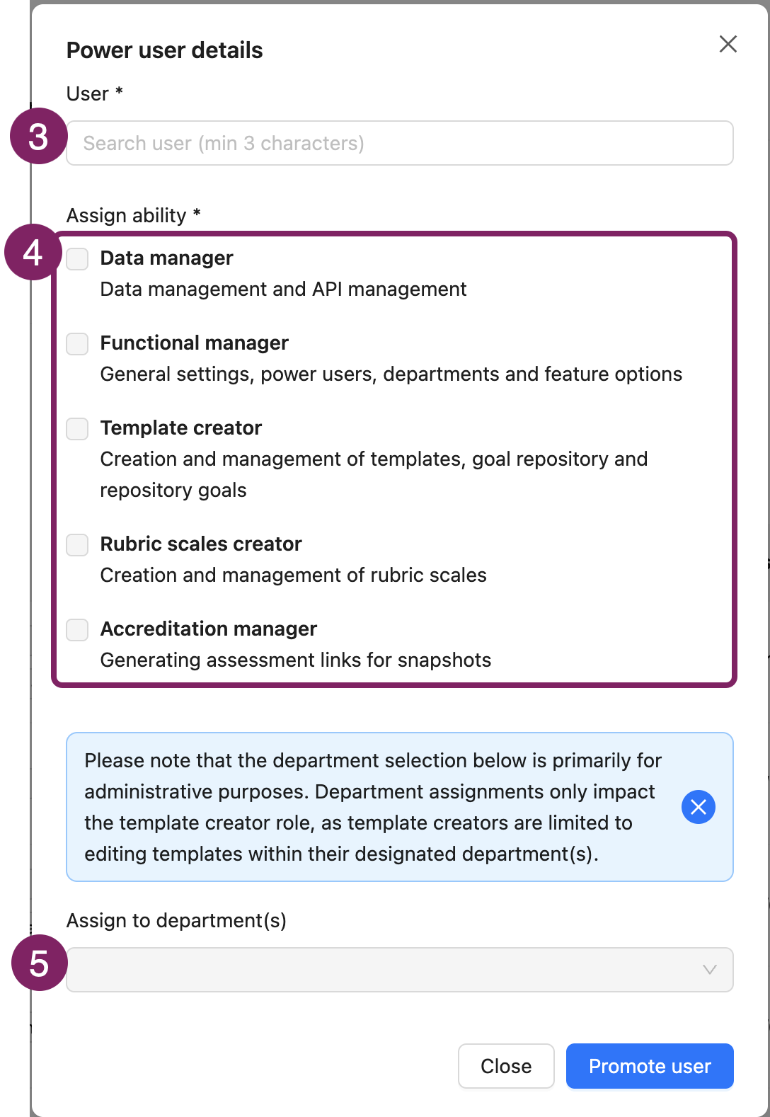 Power user abilities