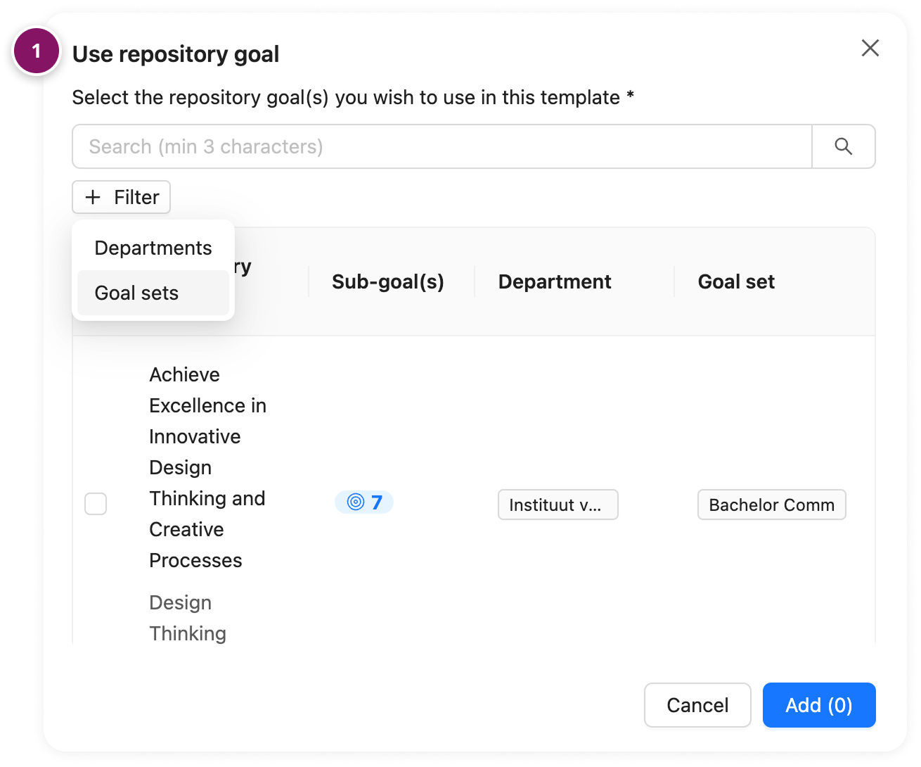 UseRepositoryGoal.png Filtering on Repository Goals