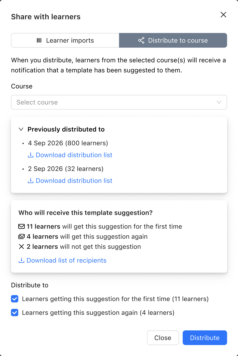 Screenshot 2026-06-26 at 15.40.04.png Distribute a Template to a course.